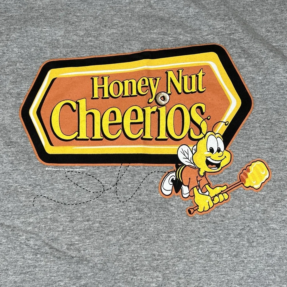 Vintage Honey Nut Cheerios Bee Logo Tshirt Y2K 2007 General‎ Mills